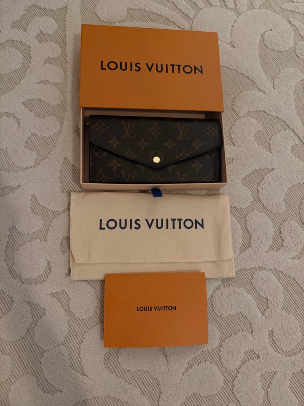 Louis Vuitton Monogram Continental Wallet - Brown and Gold
